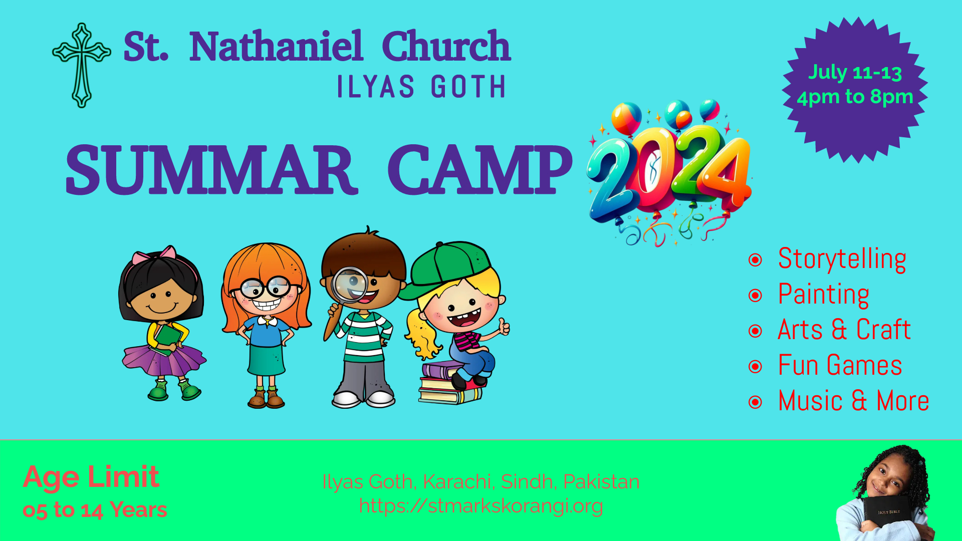 SUMMER CAMP 2024 - St Nathaniel Church Ilyas Goth