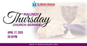 Maundy Thursday Church Service 2025