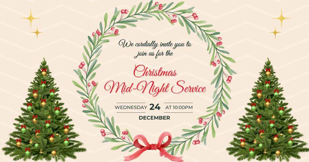 christmas mid night service 2025